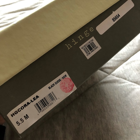 Nordstrom Hinge Shoes - Hgcora-lea Black Suede - Picture 3 of 7